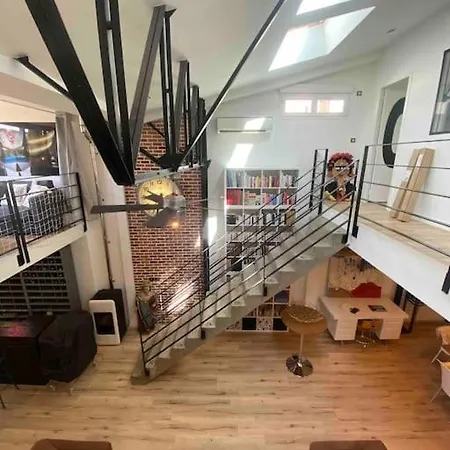 Rare ! Loft Atypique Centre-ville Parking Jardin Holiday home Reims